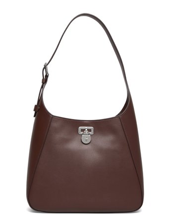 Lauren Ralph Lauren Leather Large Tanner Shoulder Bag - Burgundy - ONE SIZE