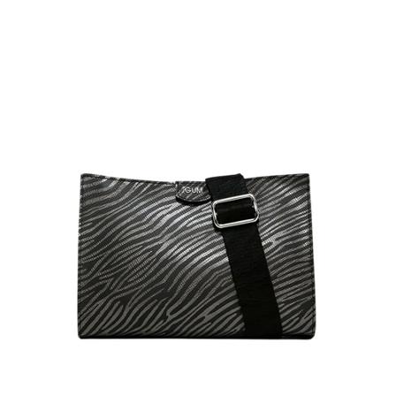 Gum, Shoulder bag with animal print BS2198/21ai Zwart, Dames, Maat:ONE Size
