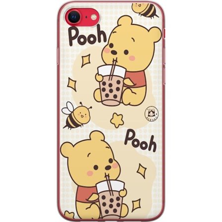 Kompatibelt Mobildeksel til Apple iPhone SE (2020) Nalle Pooh stil - klassisk bjørnemotiv i en ny tolkning