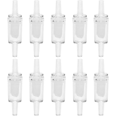 10 st Akvarium luftpump backventiler envägs backventil Akvarium fisktank syrgas luftpump backventil (vit)