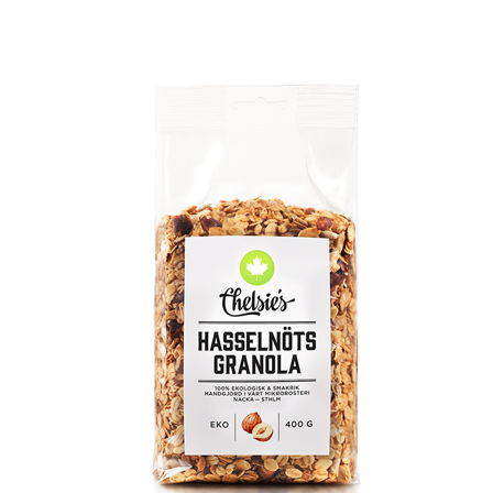 Chelsie s Organic Gourmet Prod Granola Hasselnötter 400 g