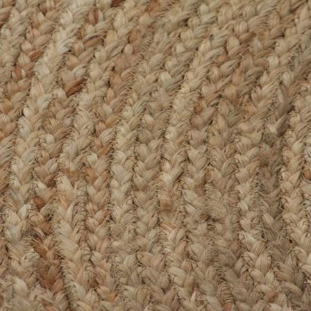 Vidaxl Jutematta Flätad Rund 150 Cm Beige