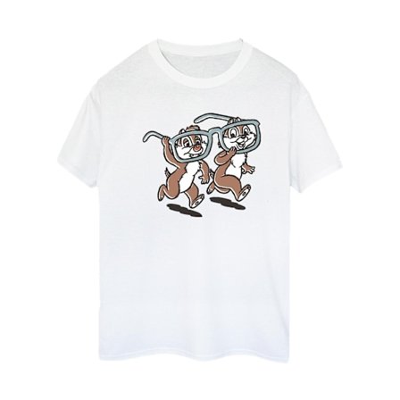 Disney Dam/Damer Chip ́n Dale Glasögon Bomull Boyfriend T-Sh