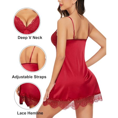 Silke Nattøj til kvinder Sexet Blonde Nattøj Satin .