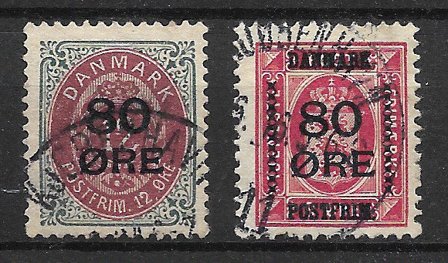 Danmark 1915 - AFA 82-83 - Stemplet