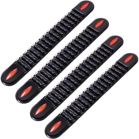 Bil Dør Støtfanger Kantbeskyttelseslist Klistremerke Sterkt Klistremerke, 4 stk Anti-Ripe Gummi Bil Dør Terskel Klistremerke