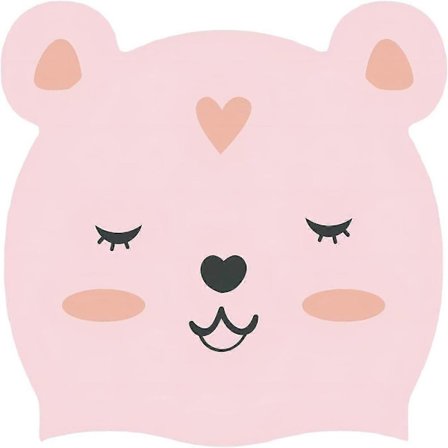 Badehette for barn, vanntett silikon badehette tegneserie katt frosk panda badehette for barn gutter jenter 6-12 år, barn