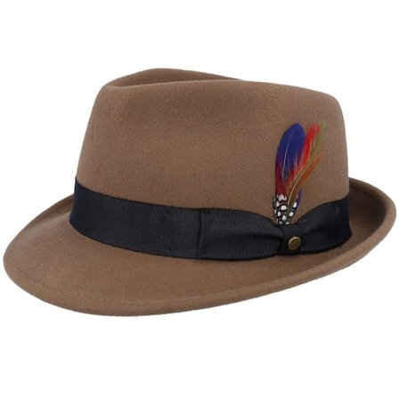 Stetson - Braun trilby Hut - Woolfelt Chestnut Trilby @ Hatstore