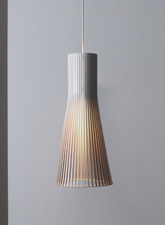 Secto 4200 taklampe Ø30 - hvit