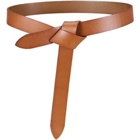 Belter for kvinner - Myk lærbelte med knute - Tilbehør til langt skjørt - Damebelte