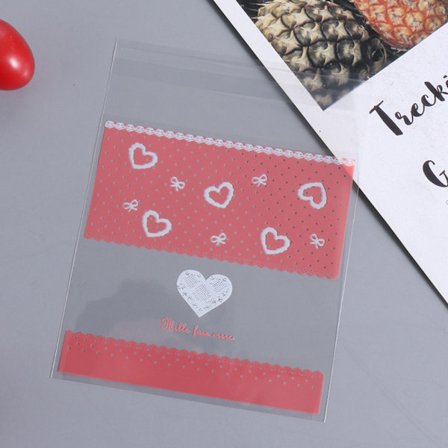 100st Kakor Förpackning Påsar Snack Bakpaket 10X10CMB B