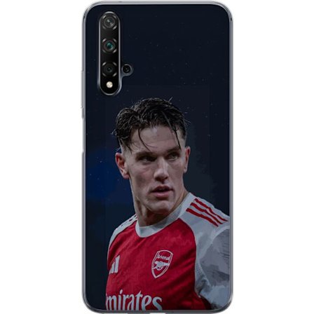 Kompatibelt Mobildeksel til Huawei nova 5T Pastellregnbue med hvite stjerner og myk fargeovergang i drømmende himmeldesign