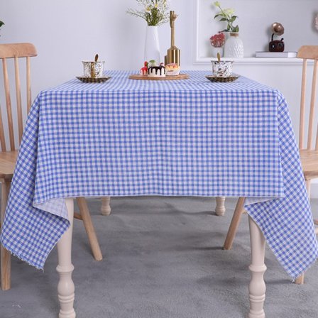 /#/Duk i lantlig stil rutig bondgårdsrutmönster storlekar 150*100/#/