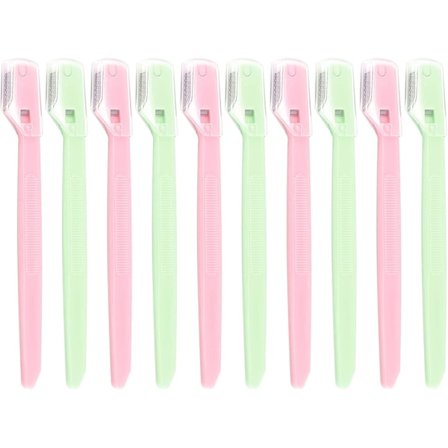 10 stk. Små Øyenbrynshaver Øyenbrynskniv Lite Hode Øyenbryn Ansiktskniver Dermaplaning Blader for Ansiktshavere Øyenbrynskniver