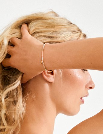 Pilgrim Alison Bracelet Multi, Gold-Plated - Pink - ONE SIZE