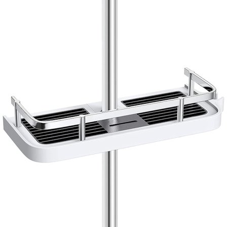Elegant Dusjhylle for Dusjstang, Slitesterk Dusjhylle med Rustfri Garanti, Krombelagt ABS-materiale for Vanntett Korrosjonsbestandighet, 