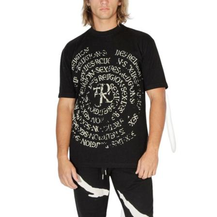 John Richmond, T-Shirts Zwart, Heren, Maat:L