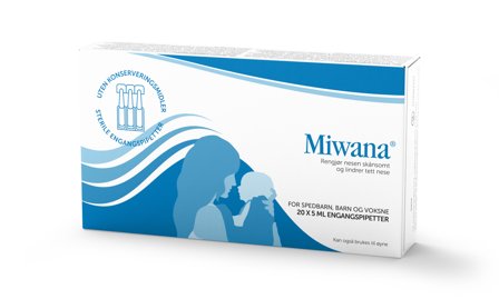 Miwana Saltvann engangspipetter, 20 x 5 ml
