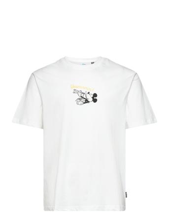 Onsdisney Life Rlx Ss Tee Tops T-shirts Short-sleeved White ONLY & SONS