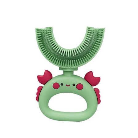 Circular Hand Grip U-formad silikontandborste för barn