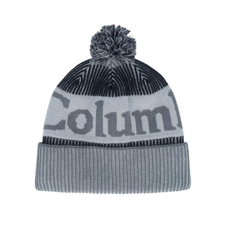 Columbia - Gris pom Bonnet - Polar Powder Iii City Grey Black Pom @ Hatstore