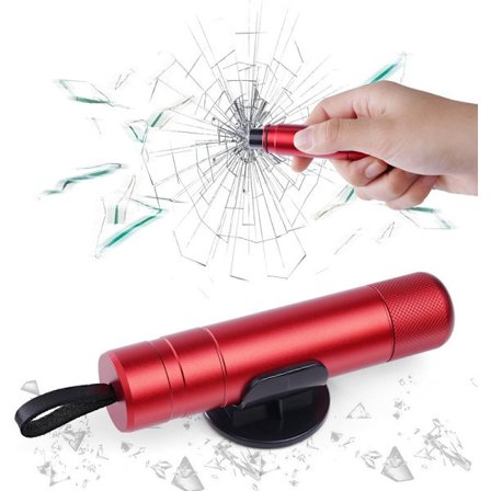 Bil sikkerhedshammer rød[D]