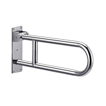 Handicapgrebskinne Let Installation Poleret Rustfrit Stål Sikkerhedsskinner til Badeværelse til Ældre Handicappede