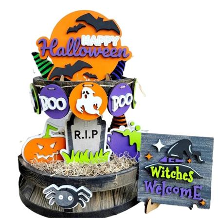 Halloween Dekorationer Vita Spöken Ornament Pumpa Heminredning Tillbehör