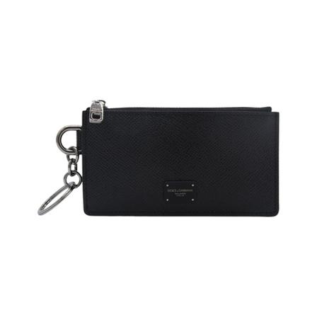 Dolce & Gabbana Pung Sort, Herre Punge og Kortholder, Størrelse: ONE Size