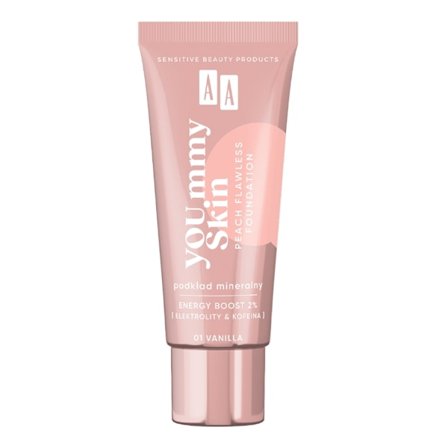 AA Yoummy Skin Peach Foundation/ Micellärt Glansgivande Underlag