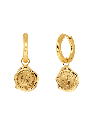 Edblad Holly Hoops Gold Smycken & klockor Dam Guld ONESIZE