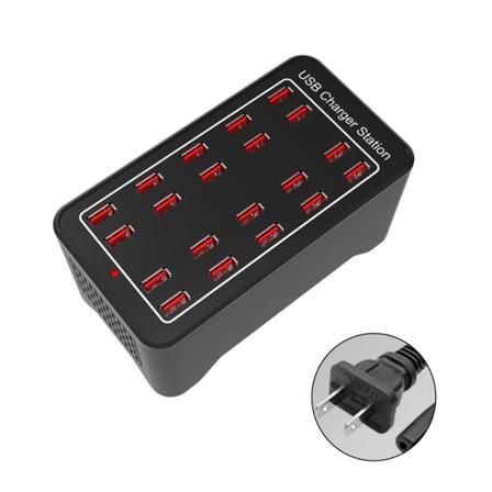 USB Ladestation,10 15 20 25 30 USB Porte USB Multiport Power Station Vægoplader Telefon Adapter USB Desktop