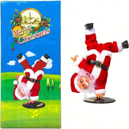 Julepynt Street Dance Julemand Elektrisk Musik Legetøj til Julepynt Træer Udendørs AA Batteri