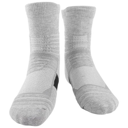 Menn Basketball Sportsokker Pustende In Tube Sokker Perspirasjon Tykk Håndkle Bunn Grå Svart