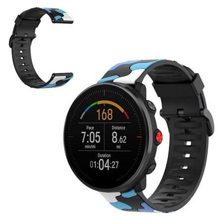 Naamioitu kestävä ranneke Polar Grit X / Vantage M -kelloon - Sininen