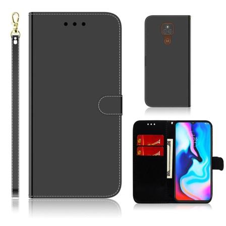 Mirror Motorola Moto E7 Plus flip etui - sort Black