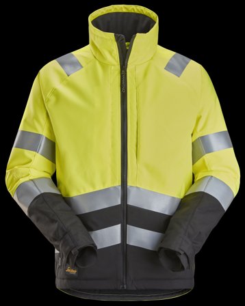 Snickers Workwear 1153-6604 Vinterjacka varsel, gul/svart XXL, Kläder