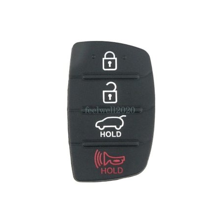 Udskiftningsgummi til Hyundai 4-knaps nøgle I20 I30 I40 Ix35 Ix45