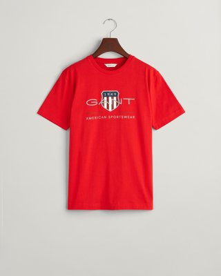 GANT - Teens archive shield t-skjorte bright red