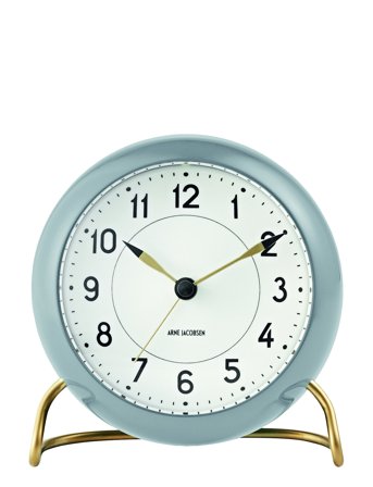 Arne Jacobsen Clocks Station Bordur Ø11 Cm - Grey - Ø11CM
