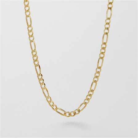 Figaro Chain Halskette (L) 40 cm - 18K VERGOLDETES STERLINGSILBER