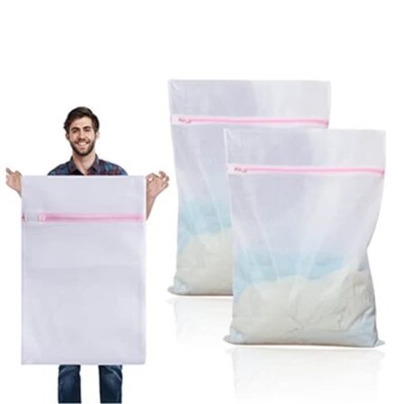 【PP】 2 stk. vaskenet 60 cm x 60 cm Størrelse Vaskepose til vask
