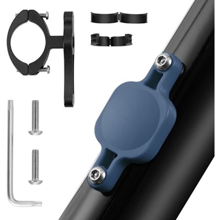 Sähköpyörän moottoripyörän ohjaustangon kotelopidikkeen pidike pullotelineen kiinnitykseen kadonneen sijainnin estämiseksi, sininen