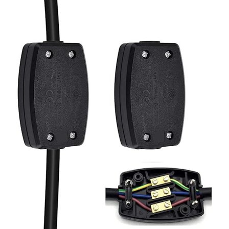 2 st polypropenkopplingsdosa 13A 250V Vattentät anslutningsdosa B