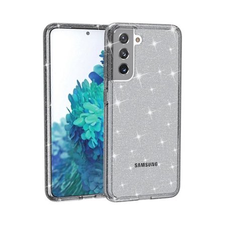 for Samsung Galaxy S24 Plus 5G, Glitter Gjennomsiktig Slitesterkt Mobilskall for Kvinner