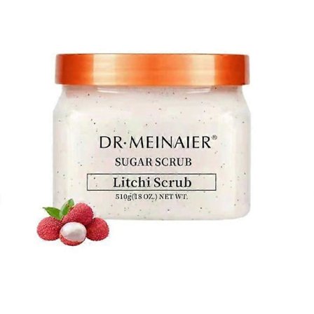 Sockerskrubb litchi Scrub, 510 g, Ultra Återfuktande och Exfolierande Skrubb för Vårdande Essentiell Kroppsvård