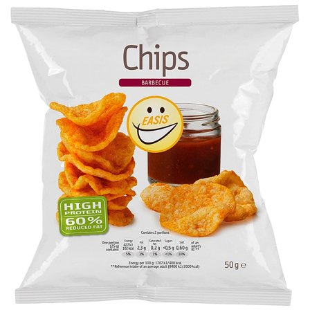 EASIS Chips Barbecue 50 g, Helse & Madvarer, Snacks, Chips & Kiks
