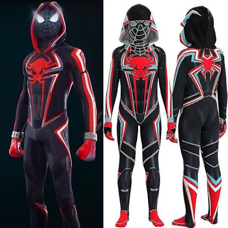 Morales Zentai Bodysuit Maskerad Fancy Up Jumpsuit Barn Pojkdräkt