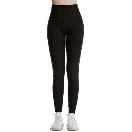 Super Stretch Leggings Med Hög Midja För Kvinnor Black M