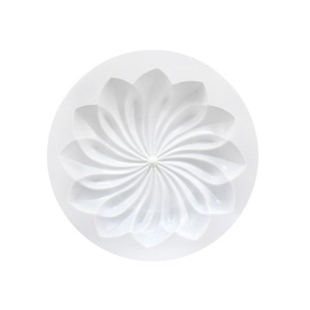 3D Rund Blomma Pagod Silikon Kakform Mousse Formar